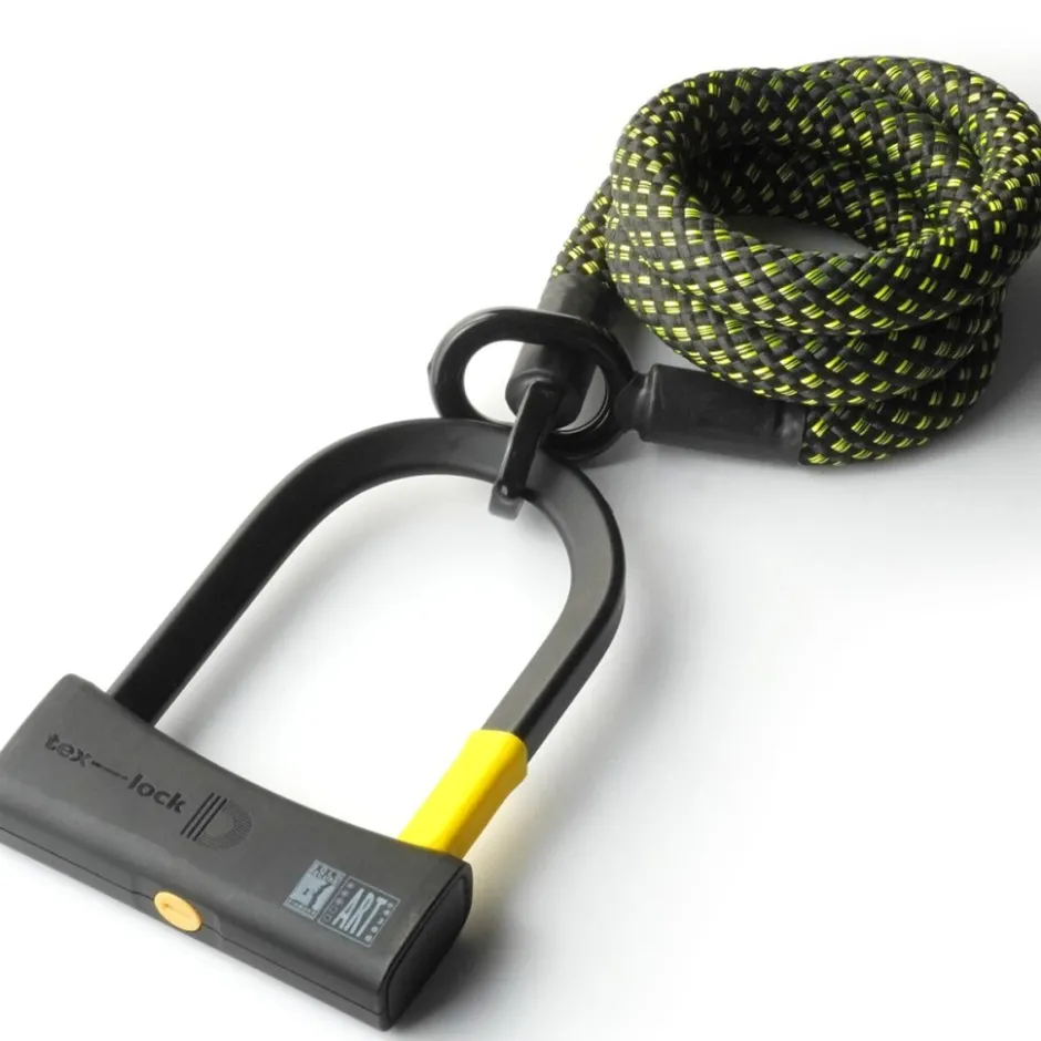 Beugelsloten < Texlock tex–lock eyelet incl. D-lock u-slot - 120cm - stardust