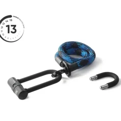 Beugelsloten < Texlock tex–lock eyelet incl. U/X-lock u-slot - 100cm - morpho blue