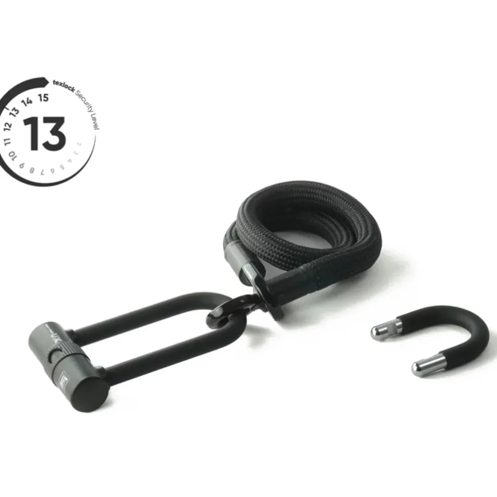 tex–lock eyelet incl. U/X-lock u-slot - 100cm - onyx black