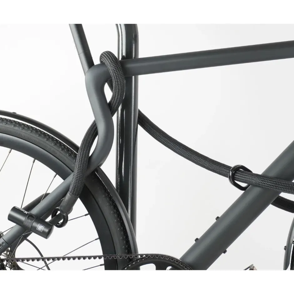 Beugelsloten < Texlock tex–lock eyelet incl. U/X-lock u-slot - 160cm - onyx black