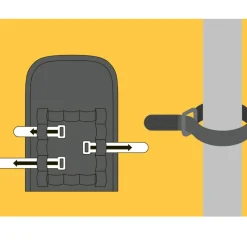 tex–lock Fietsslot Tas - zwart