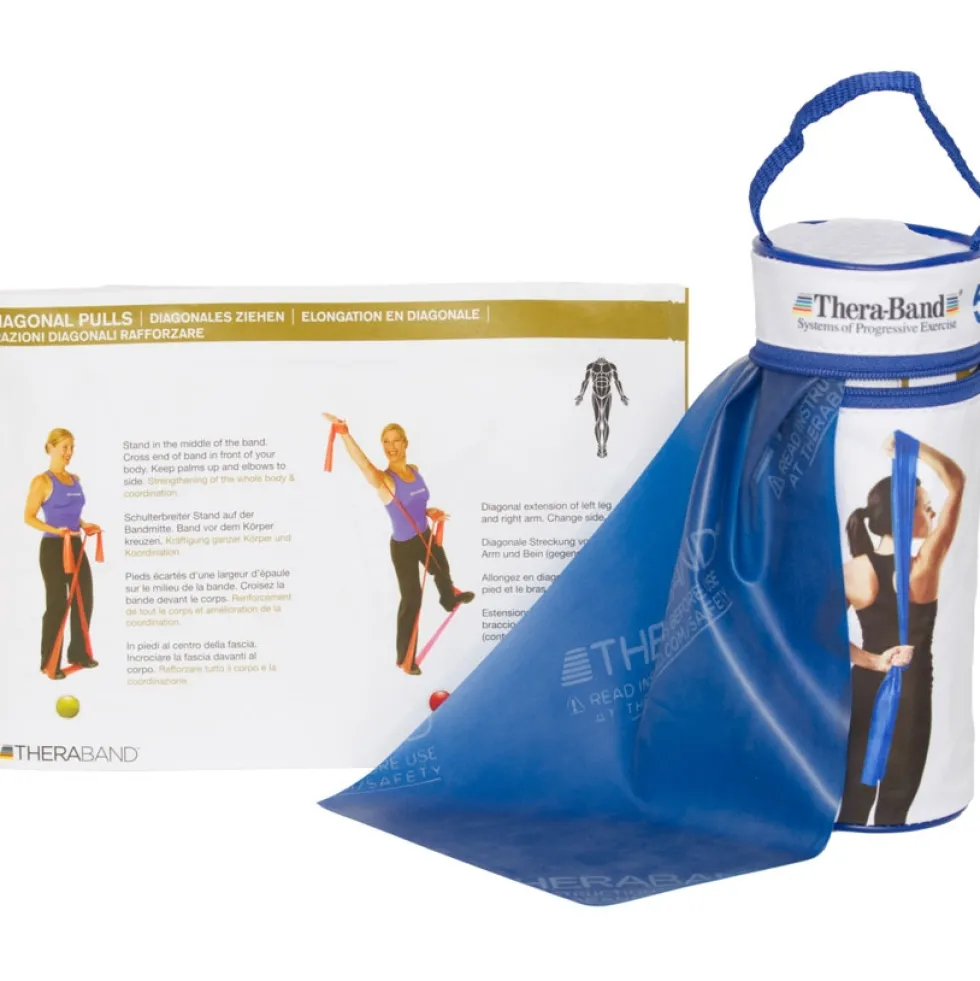 TheraBand Exercise Band Physioband 2,5m - blue - extra strong