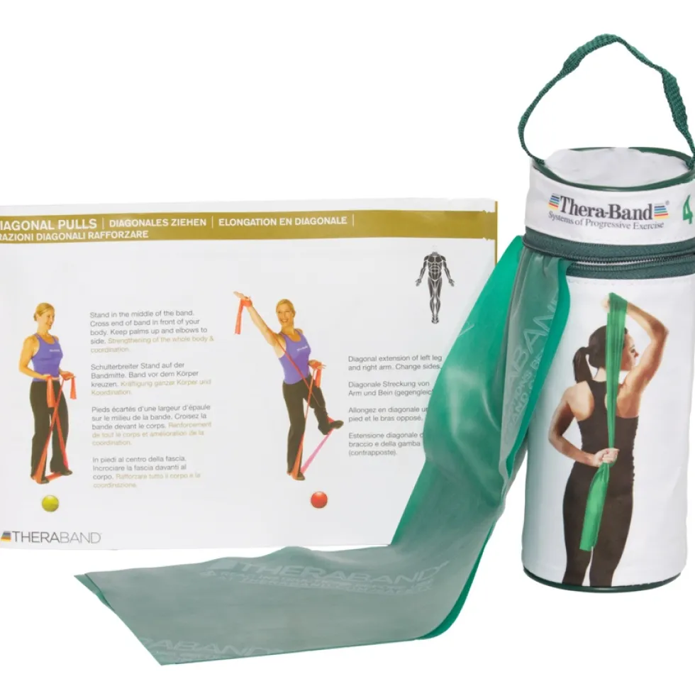TheraBand Exercise Band Physioband 2,5m - green - strong