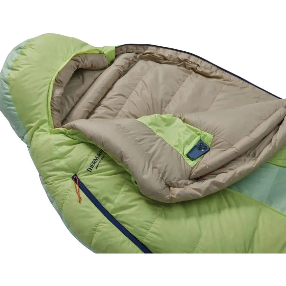 Therm-a-Rest Boost 650 32F/0C Slaapzak - Long - Meadow Green