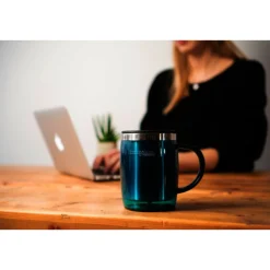 THERMOS® TC Desktop Cup 0.35L Thermo Mok - groenblauw gepolijst