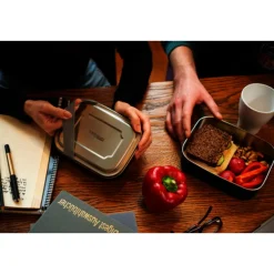 Campingservies & Bestek < Thermos ® TC Sandwich Box 0.8L Brooddoos - groenblauwe mat