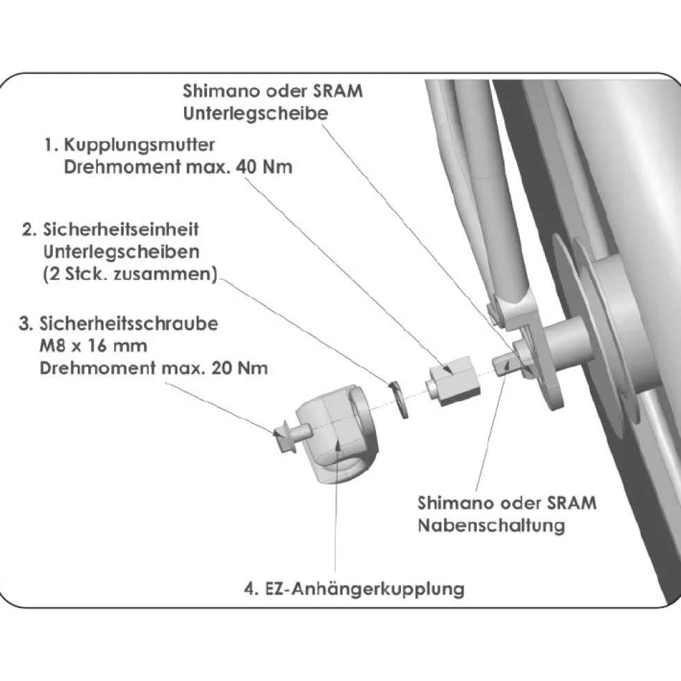 Thule Adapter - ezHitch Internal Hub Hitch