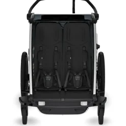 Kinderkarren < Thule Chariot Cross 2 Double - Fietskar voor Kinderen - dark slate