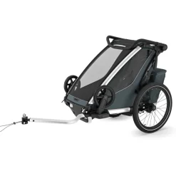 Thule Chariot Cross 2 Single - Fietskar voor Kinderen - dark slate