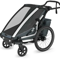 Thule Chariot Cross 2 Single - Fietskar voor Kinderen - dark slate