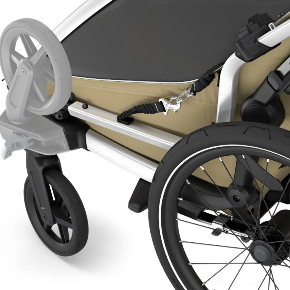 Thule Chariot Cross 2 Single - Fietskar voor Kinderen - faded khaki
