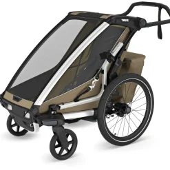 Thule Chariot Cross 2 Single - Fietskar voor Kinderen - faded khaki