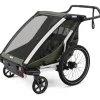 Thule Chariot Lite 2 - Fietskar voor 2 Kinderen - vintage green