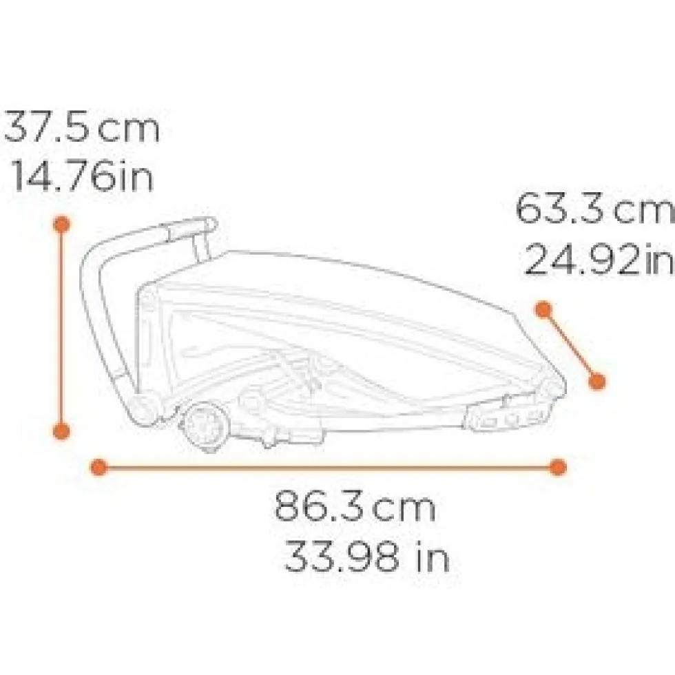 Thule Chariot Sport 2 Single - Fietskar voor Kinderen - natural gold