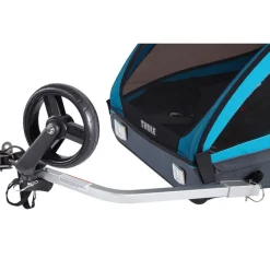 Thule Coaster XT Fietskar voor 1-2 Kinderen - Fiets + Buggy-Set - blauw