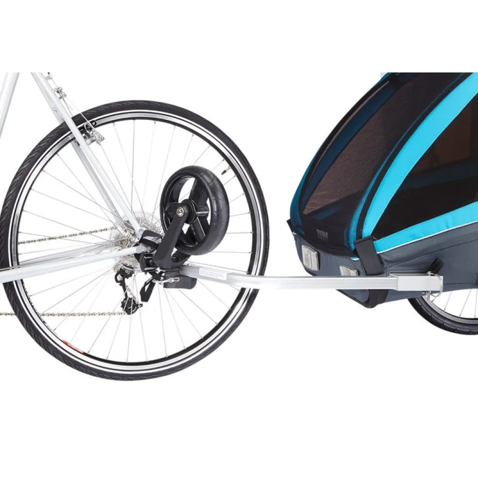 Thule Coaster XT Fietskar voor 1-2 Kinderen - Fiets + Buggy-Set - blauw