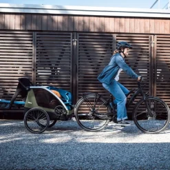 Kinderkarren < Thule Courier 3 in 1 - Fietskar voor Kinderen - Vintage Green