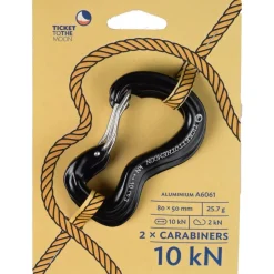 Tenten, Tarps & Hangmatten < Ticket To The Moon Karabijnhaak 10 kN - Karabijnhaak voor Hangmatten - 2 stuks.