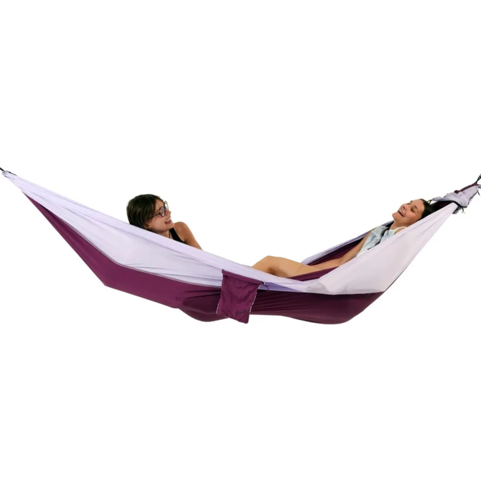 Ticket To The Moon Travel King Size Hangmat - Plum / Light Purple