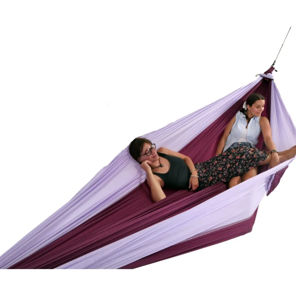 Ticket To The Moon Travel King Size Hangmat - Plum / Light Purple