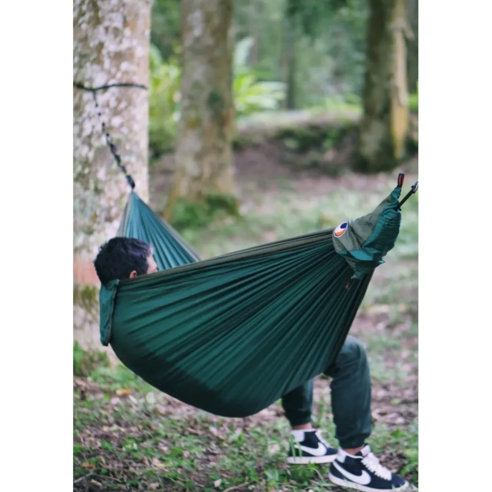 Ticket To The Moon Travel Hangmat - Original - Dark Green / Army Green