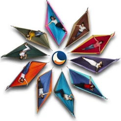 Ticket To The Moon Travel King Size Hangmat - Emerald Green / Green