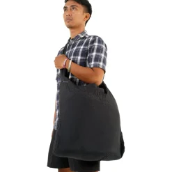 Ticket To The Moon Eco Bag Boodschappentas - Large - 30L - Zwart / Zwart