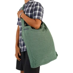 Ticket To The Moon Eco Bag Premium Boodschappentas - Large - 30L - Sage Green