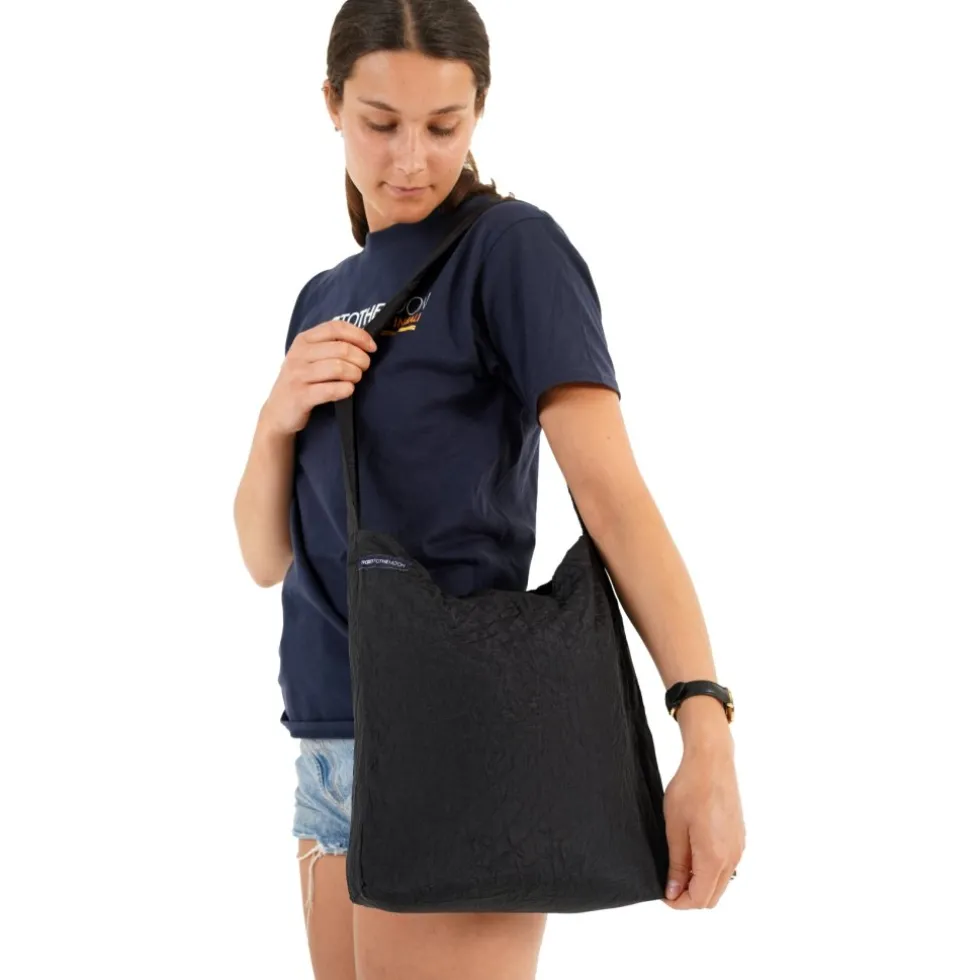Ticket To The Moon Eco Bag - Tas - Small 10L - Black / Black