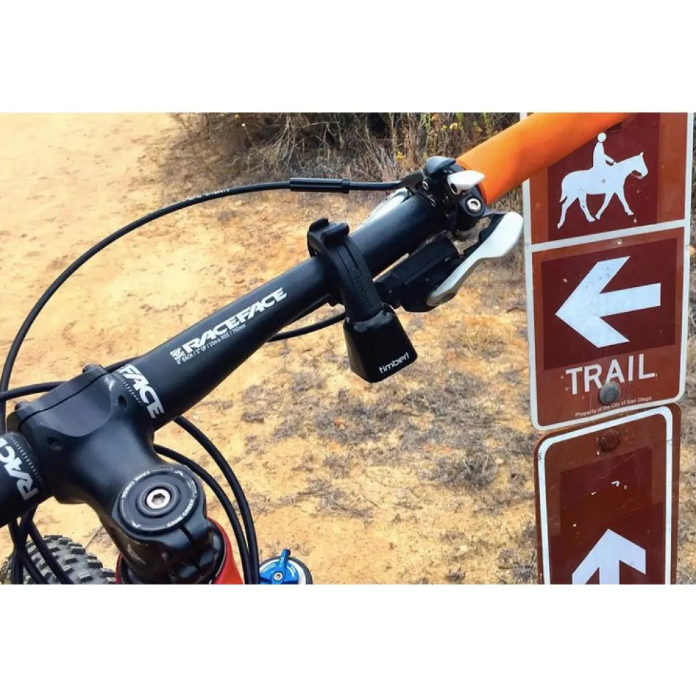 timber! Mountain Bike Quick-Release Fietsbel - Zwart