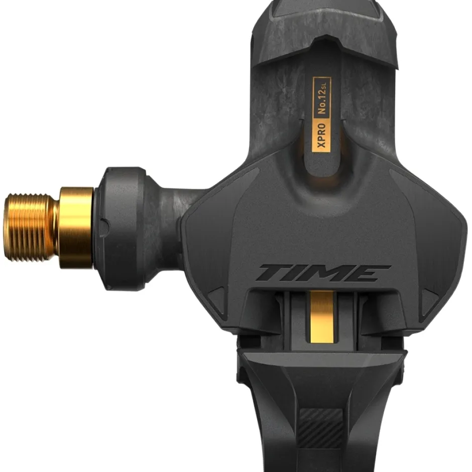 Klikpedalen < Time XPRO 12 SL Pedaal - ICLIC - Q-Factor 57mm - carbon/gold - PD-XPRO-12SL-C1