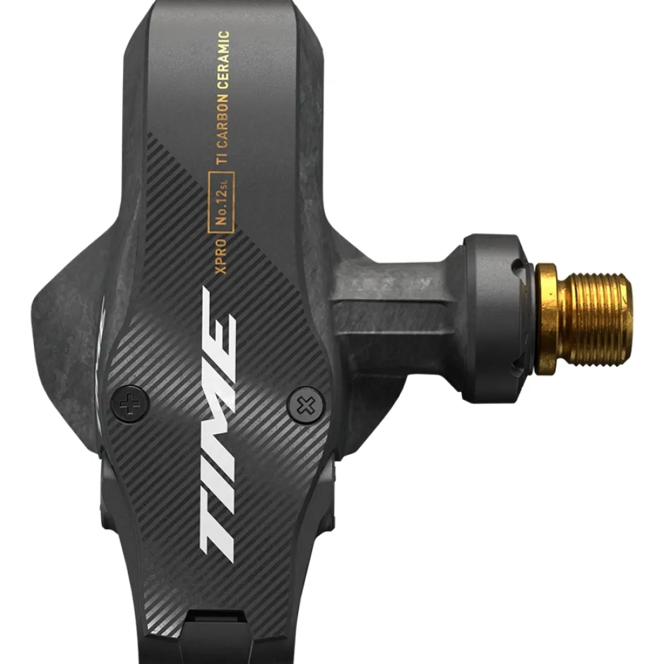 Klikpedalen < Time XPRO 12 SL Pedaal - ICLIC - Q-Factor 57mm - carbon/goud