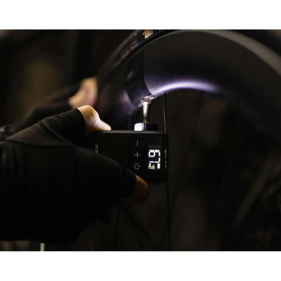 Topeak E-Booster Digital Mini Batterij-Luchtpomp - zwart
