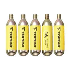 Topeak 16g CO2 Cartridge 5 Piece Set