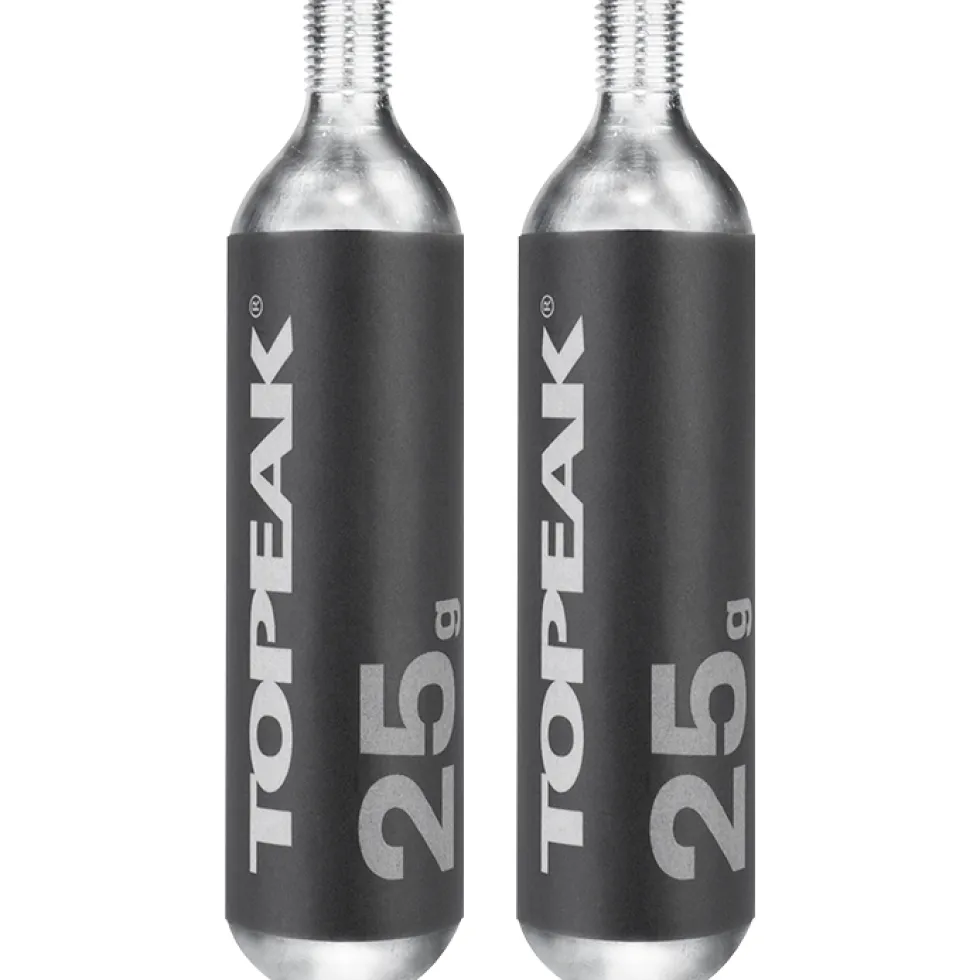 Topeak 25 g Threaded CO2 Cartridge Schroefpatroon CO2 - Set van 2