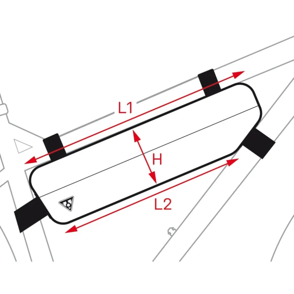 Topeak MidLoader Frametas - 3L - zwart