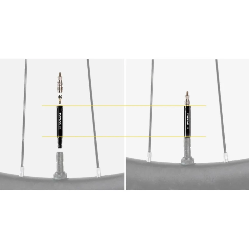 Topeak Valve Extender 28mm Presta (2 pieces)