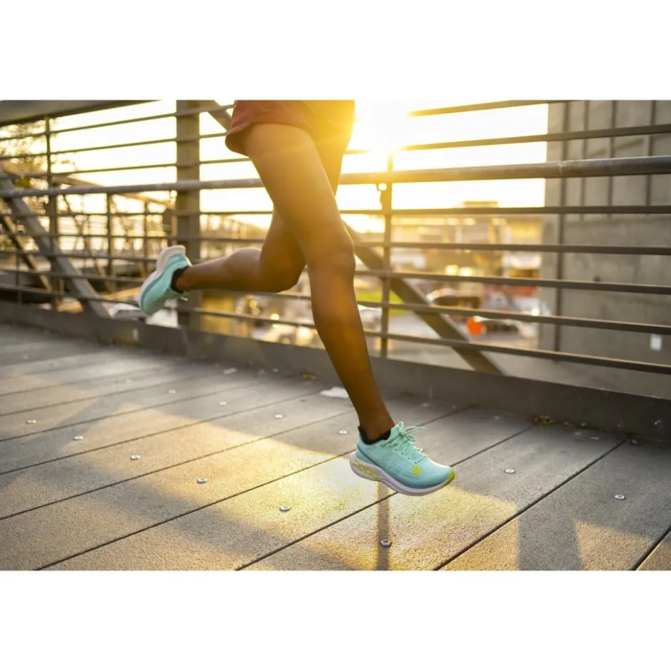Hardloopschoenen Voor Op De Weg|Schoenen < Topo Athletic Specter Hardloopschoenen Dames - aqua/lime