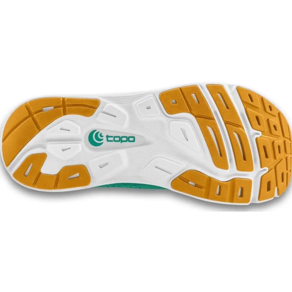 Hardloopschoenen Dames|Schoenen < Topo Athletic Magnifly 5 Hardloopschoenen Dames - teal/gold