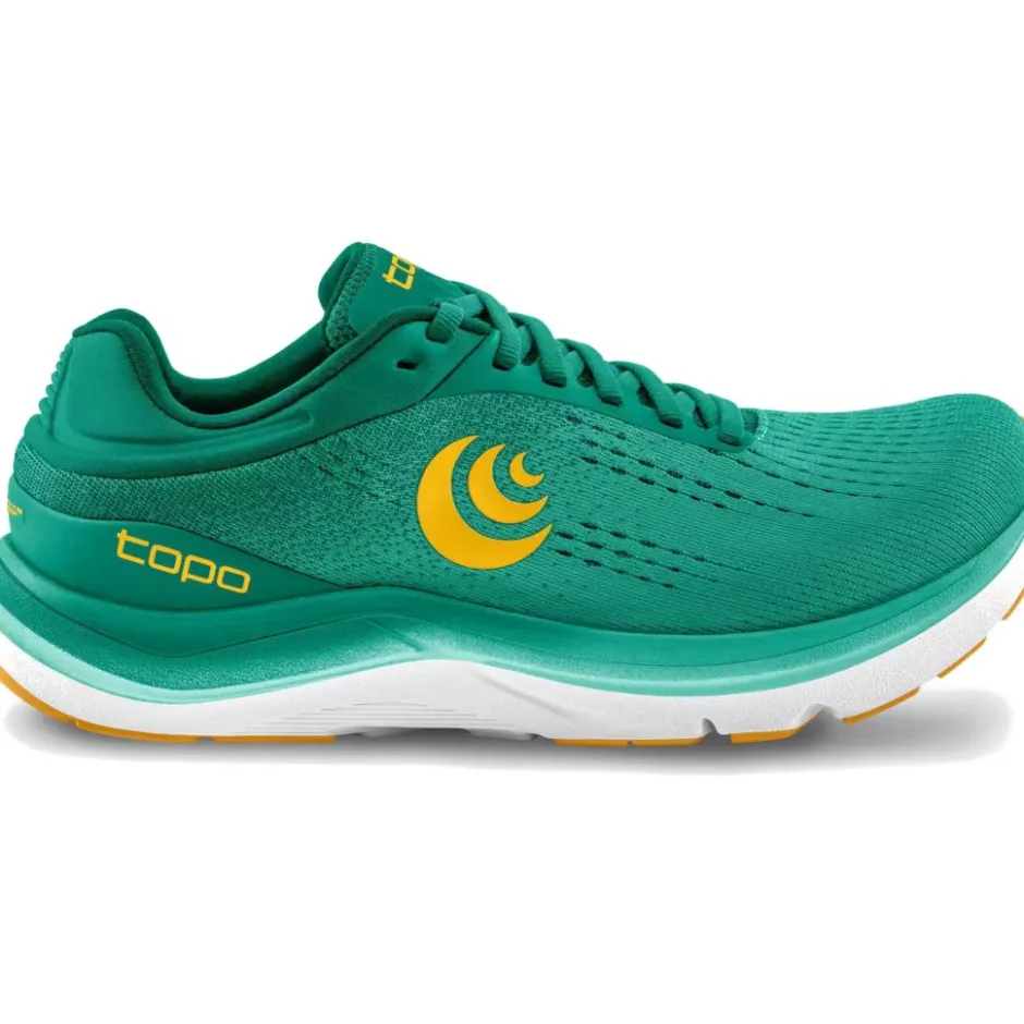 Hardloopschoenen Dames|Schoenen < Topo Athletic Magnifly 5 Hardloopschoenen Dames - teal/gold