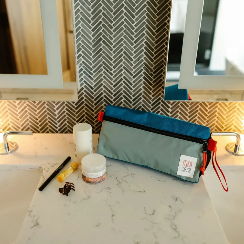 Overige Tassen & Etuis|Overige Tassen En Etuis < Topo Designs Dopp Kit Toilettas - 3L - Black/Grid