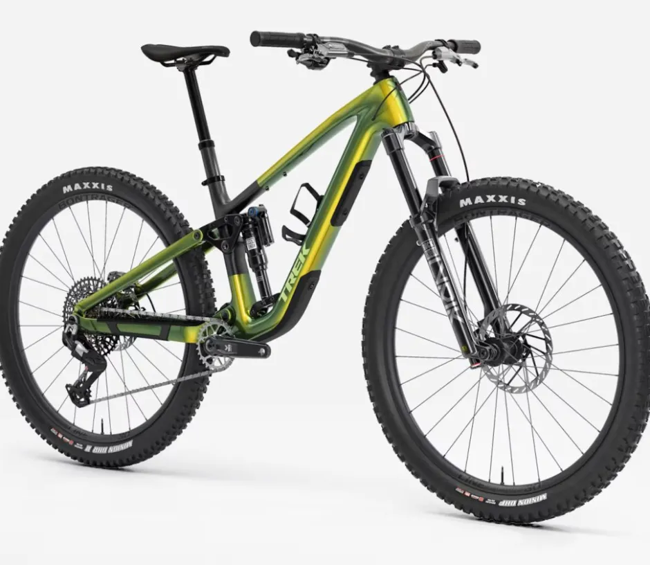 All-Mountain En Trail Bikes|Mtb Full Suspension < Trek FUE EX 9.8 Eage 90 Gen 7 - 29" Carbon TB - 2026 - Goss Chaeeon Green / atte Back
