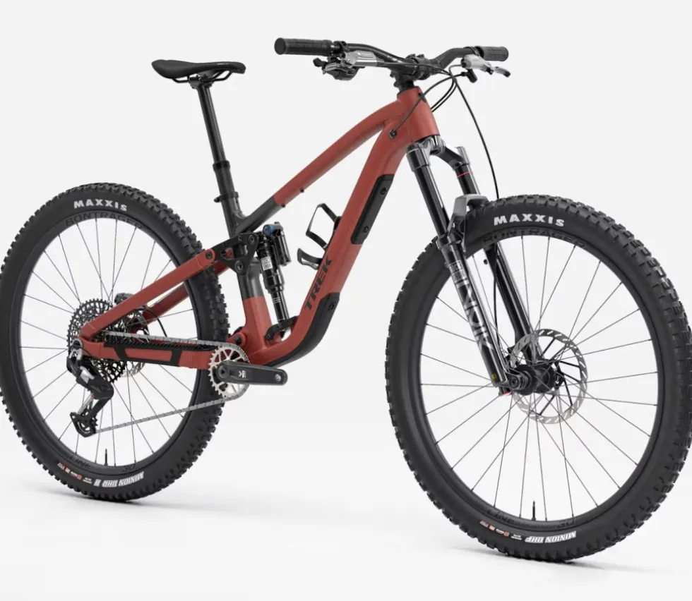 Trek FUEL EX 9.8 Eagle 90 Gen 7 - 29" MTB - 2026 - Matte Sedona Red / Pennyflake Splatter