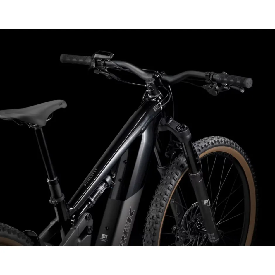 Elektrische Fietsen|E-Mtb Full Suspension < Trek Powerfy+ FS 6 Gen 4 - 29" E-TB - 2025 - Goss Dark Star / atte Dark Web
