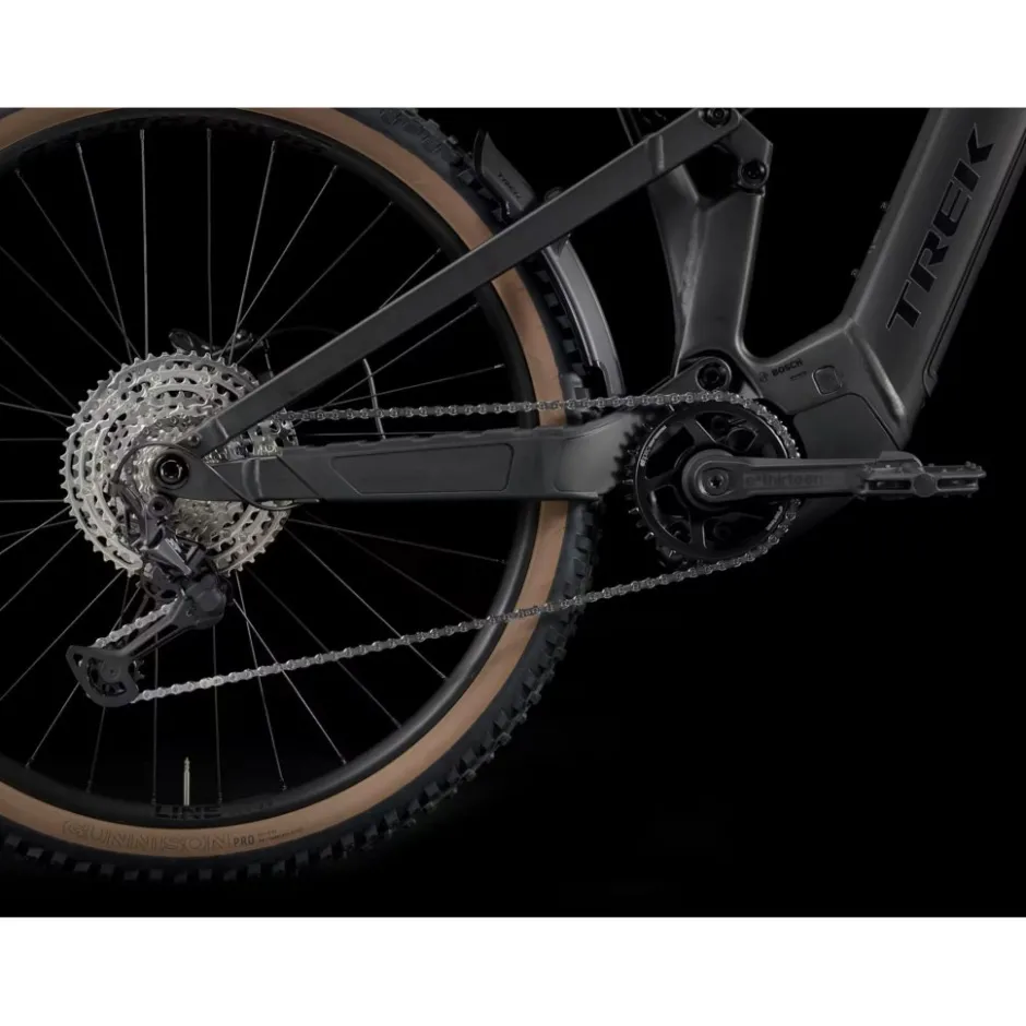 Elektrische Fietsen|E-Mtb Full Suspension < Trek Powerfy+ FS 6 Gen 4 - 29" E-TB - 2025 - Goss Dark Star / atte Dark Web