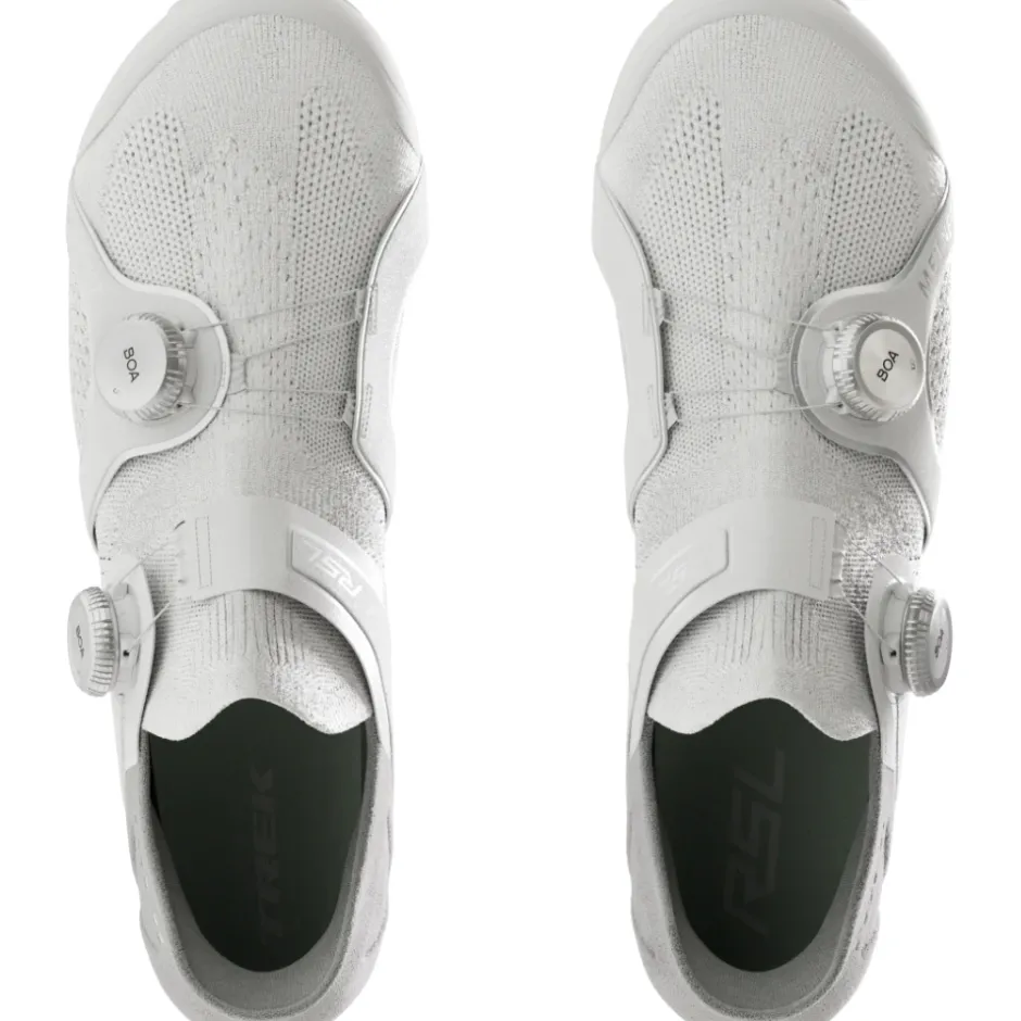 Wielrenschoenen|Wielrenschoenen < Trek RSL Knit Racefietsschoenen - Wit/Zilver
