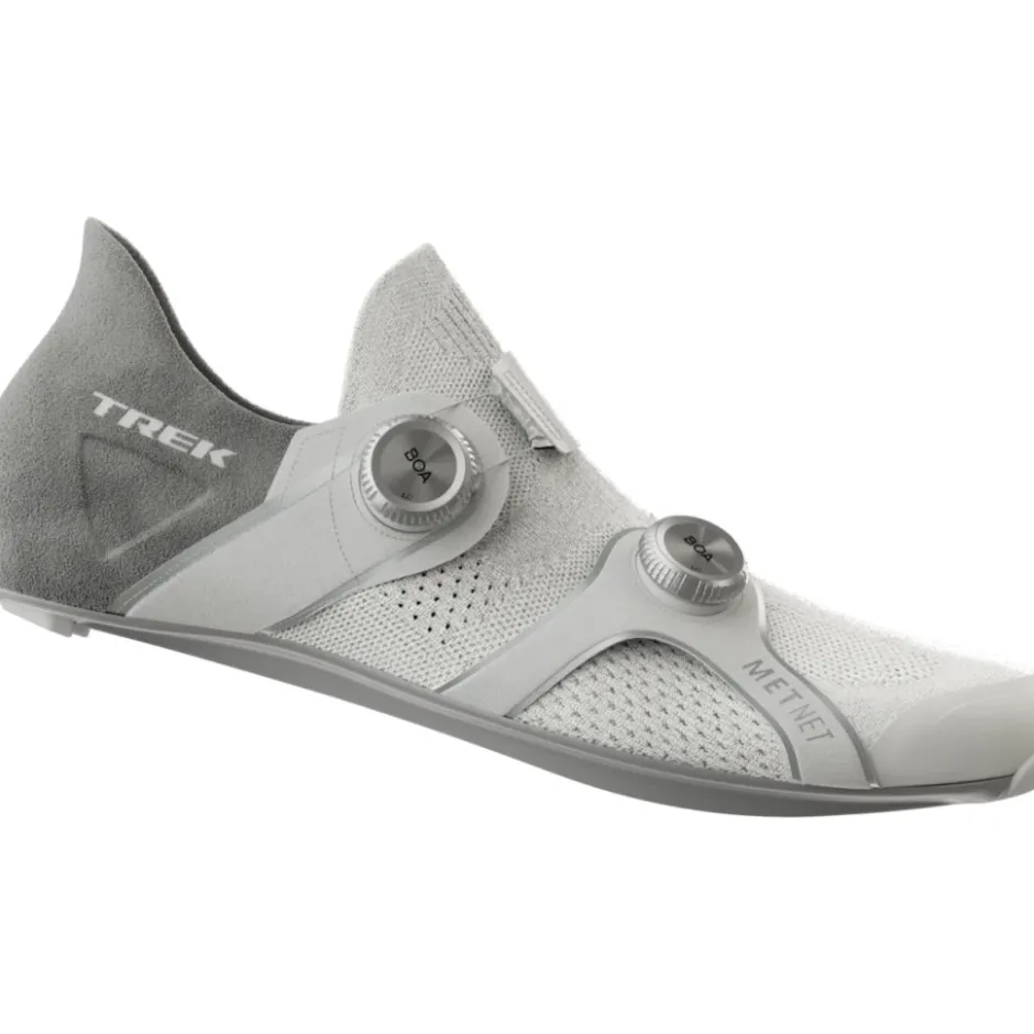 Wielrenschoenen|Wielrenschoenen < Trek RSL Knit Racefietsschoenen - Wit/Zilver