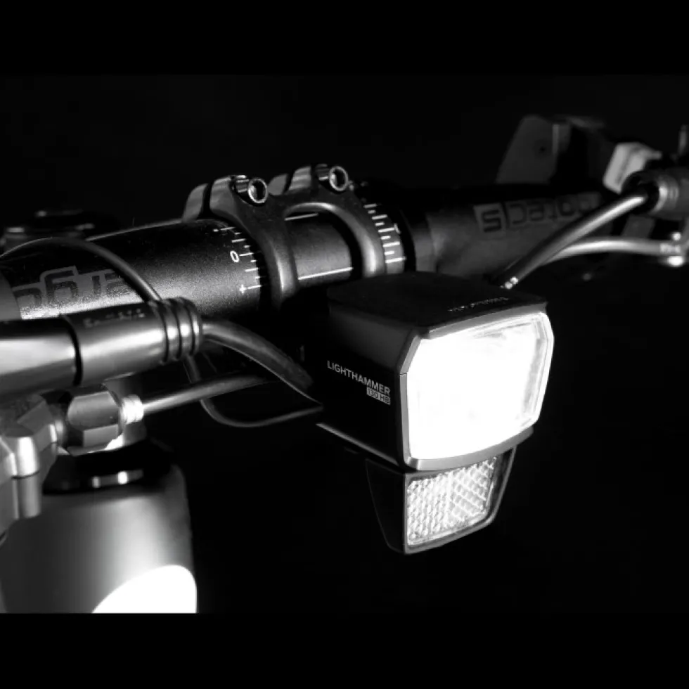 Trelock LS 890-HB Lighthammer 100 LUX E-BIKE ZL HB 400-318/350 Front Light - black