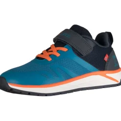 Trollkids Alesund Sneakers Kinderen - Atlantic Blue/Dark Navy/Glow Orange