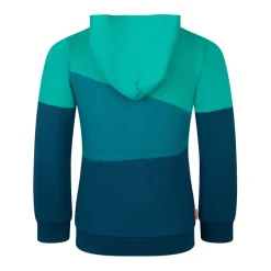 Trollkids Alesund Sweatjas Kinderen - Madeira Blue/Lagoon Green/Sea Green